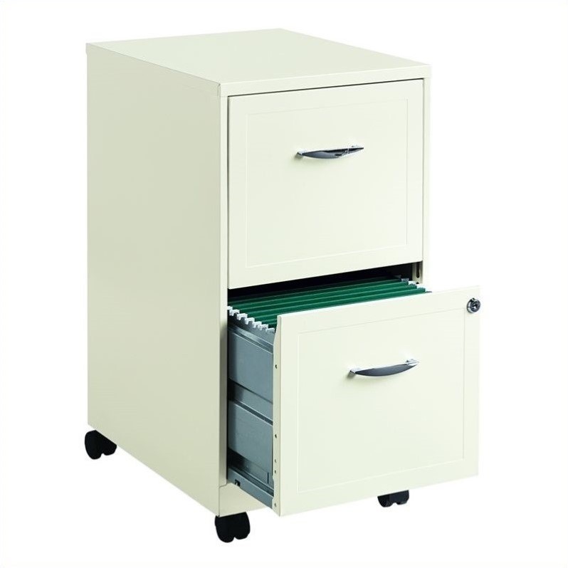 Value Pack (Set of 2) 2 Drawer File Cabinet in Black and White