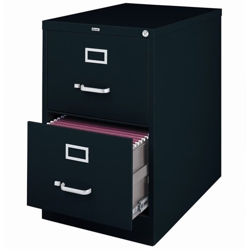 (Value Pack) 2 Drawer File Cabinet and 4 Drawer File Cabinet in Black