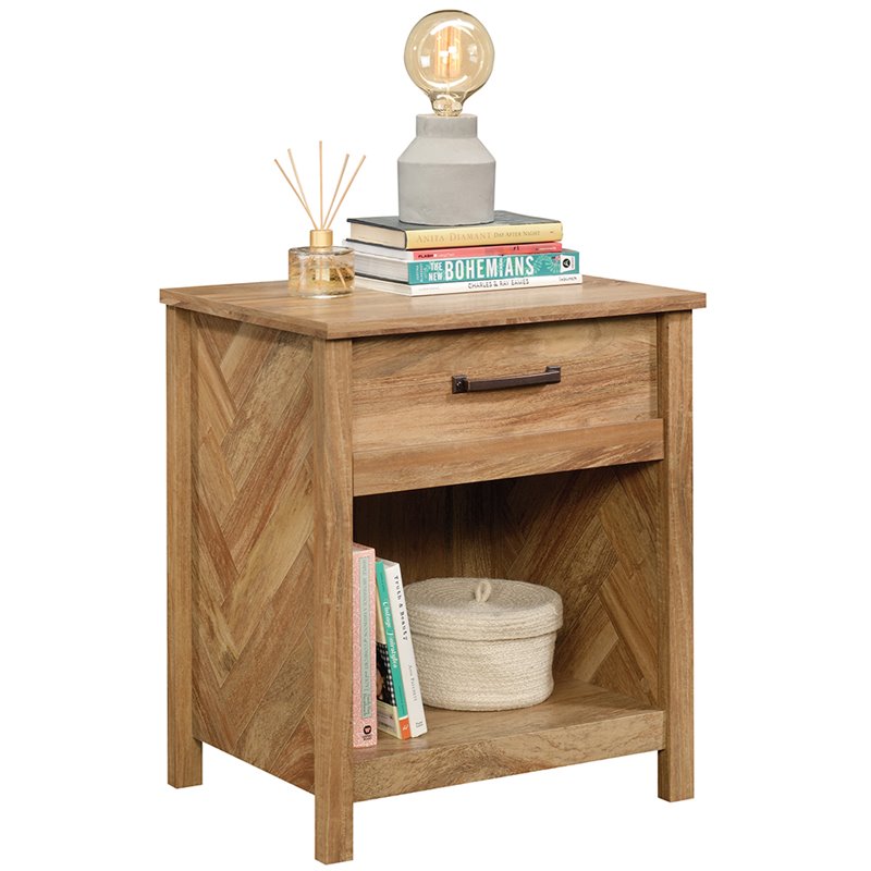 Home Square 6 Drawer Double Dresser/1 Drawer Nightstand Set in Sindoori Mango