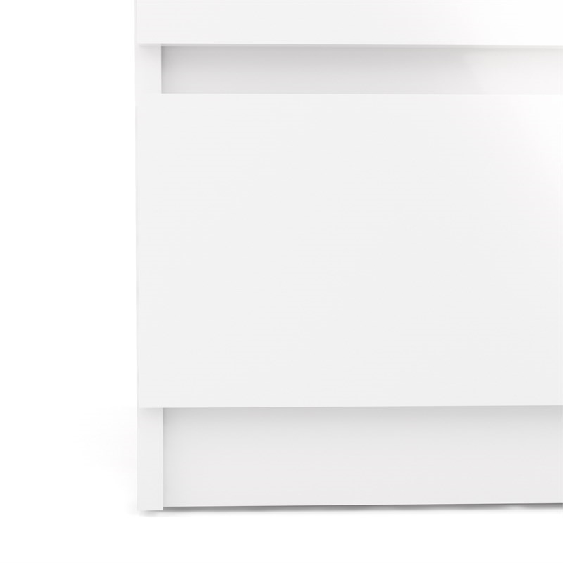 3PC Set Engineered Wood with 2 Nightstands and 1 Double Dresser in White Gloss