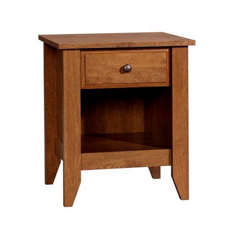 2 Piece Bedroom Set with Dresser and Nightstand in Oiled Oak