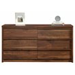 Home Square 2 Piece 6-Drawers Bedroom Dresser Set in Grand Walnut
