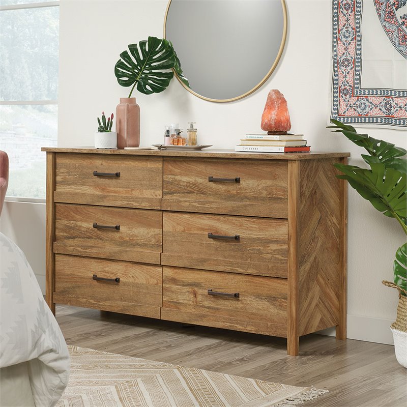Home Square 2 Piece Bedroom Set with Dresser and Chest in Sindoori Mango