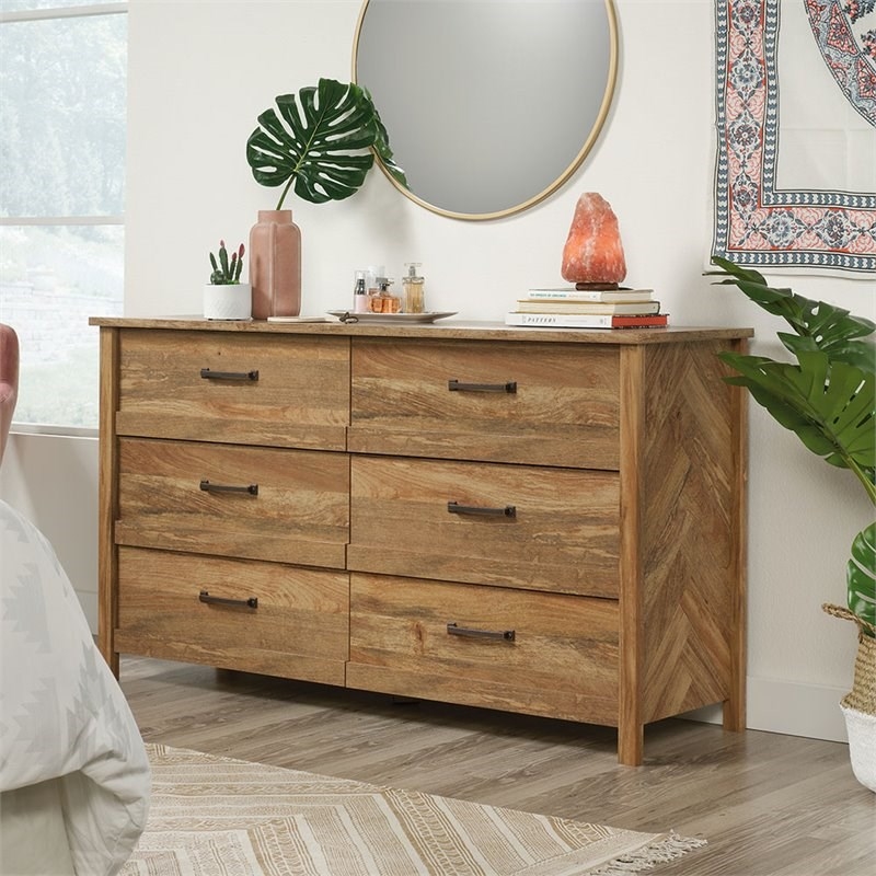 Home Square 3 Piece Wood Brown Bedroom Set with Dresser and 2 Nightstands