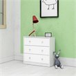 4 Pieces Set of Modern Wood Bedroom Furniture in White Finish