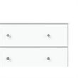 4 Pieces Set of Modern Wood Bedroom Furniture in White Finish