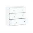 4 Pieces Set of Modern Wood Bedroom Furniture in White Finish