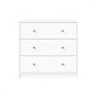 4 Pieces Set of Modern Wood Bedroom Furniture in White Finish