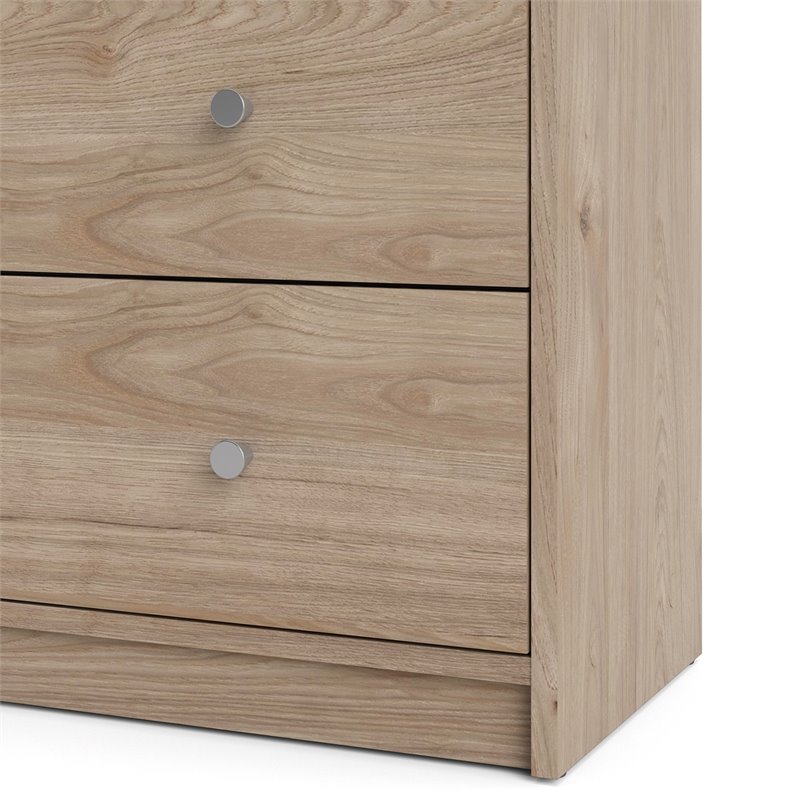 2 Piece Dresser and Nightstand Bedroom Set in Jackson Hickory