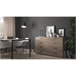 Home Square 8 Drawer Dresser and 2 Drawer Nightstand 2 Pc Set in Truffle