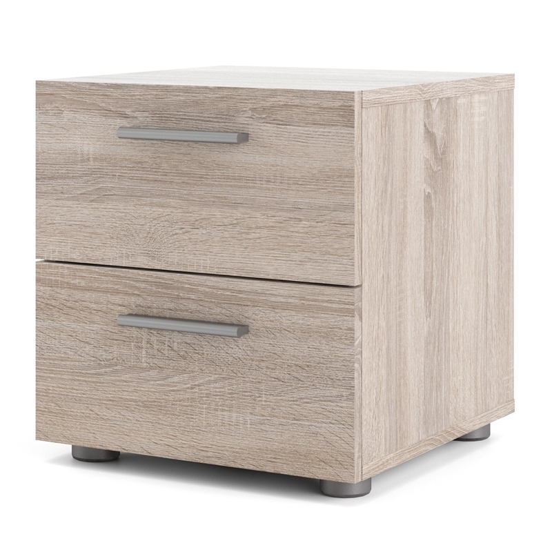 Home Square 8 Drawer Dresser and 2 Drawer Nightstand 2 Pc Set in Truffle