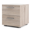 Home Square 8 Drawer Dresser and 2 Drawer Nightstand 2 Pc Set in Truffle