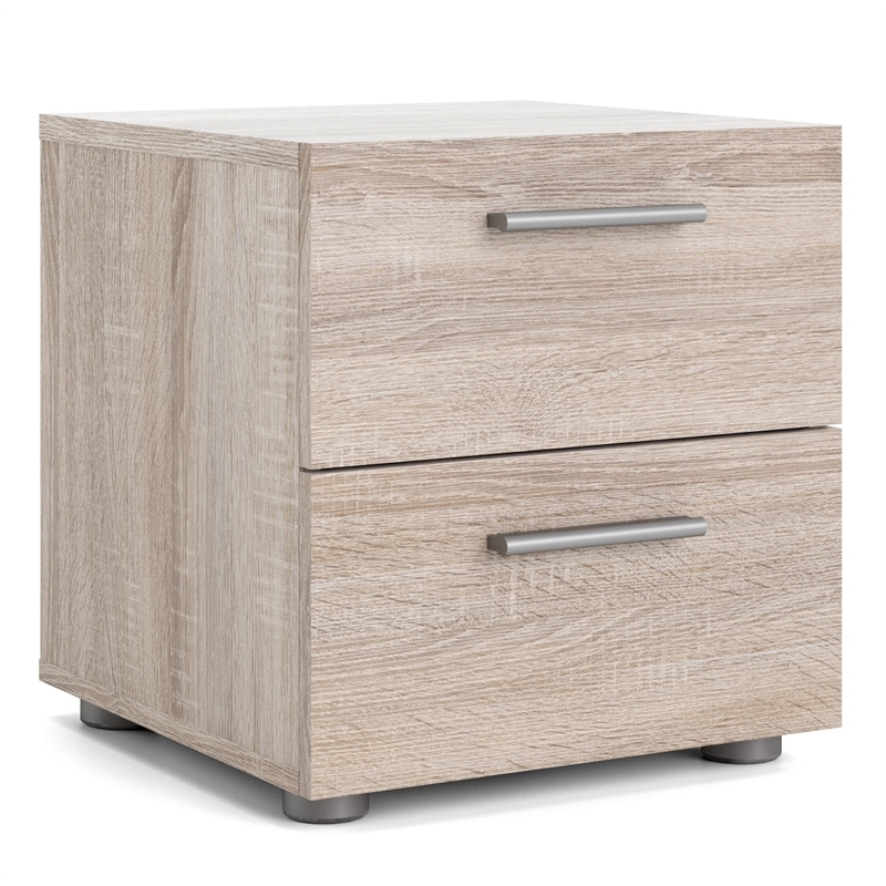 Home Square 8 Drawer Dresser and 2 Drawer Nightstand 2 Pc Set in Truffle