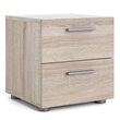 Home Square 8 Drawer Dresser and 2 Drawer Nightstand 2 Pc Set in Truffle