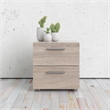 Home Square 8 Drawer Dresser and 2 Drawer Nightstand 3 Pc Set in Truffle