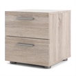 Home Square 8 Drawer Dresser and 2 Drawer Nightstand 3 Pc Set in Truffle