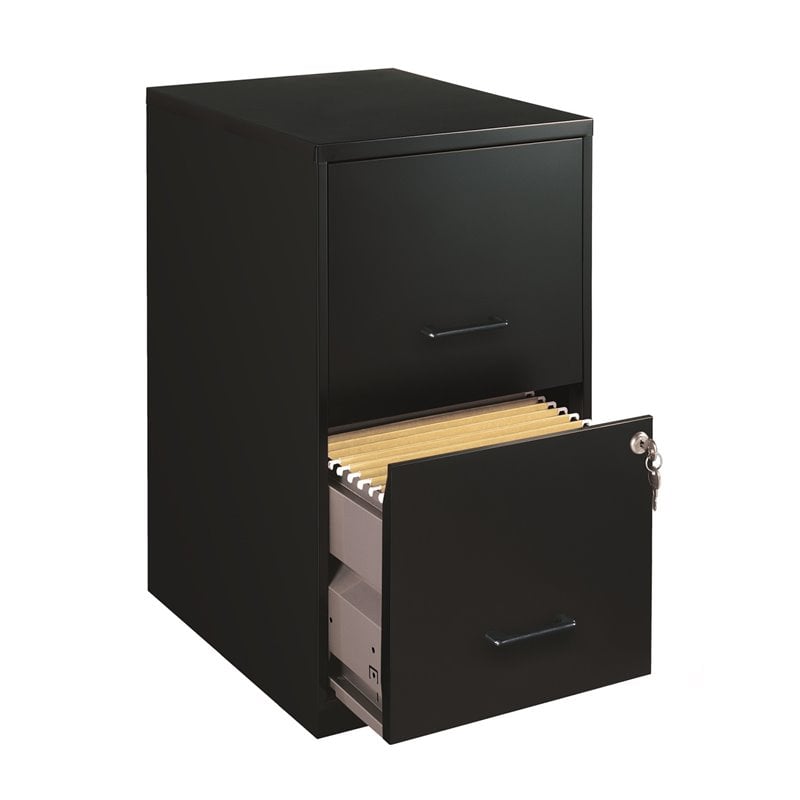 Value Pack (Set of 5) 2 Drawer Letter File Cabinet in Black