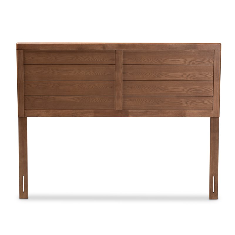 Home Square 3 Piece Queen Headboard and Nightstand Bedroom Set in Walnut