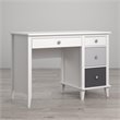 Home Square 2 Piece Kids Bedroom Set with Desk and 3 Drawer Changing Table