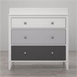Home Square 2 Piece Kids Bedroom Set with Desk and 3 Drawer Changing Table