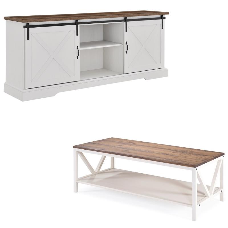 Home Square 2 Piece Living Room Set with 70