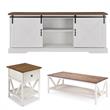 Home Square 3 Piece Living Room Set with 70