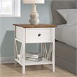 Home Square 3 Piece Living Room Set with Storage Console and 2 End Tables