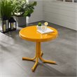 Home Square 2 Piece Metal Patio End Table Set in Tangerine