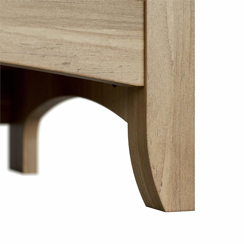 Home Square 5 Shelf Engineered Wood Bookcase Set in Reclaimed Pine (Set of 2)