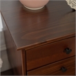 Home Square 3 Drawer Solid Wood Nightstand Set in Walnut (Set of 2)