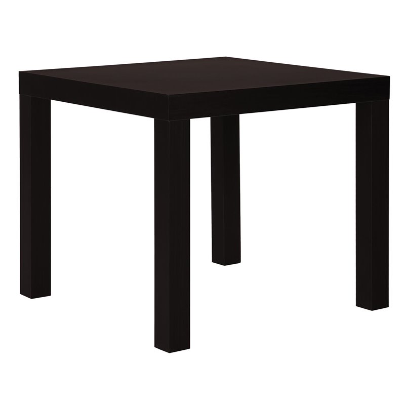 Home Square 2 Piece Hollow-core End Table Set in Espresso