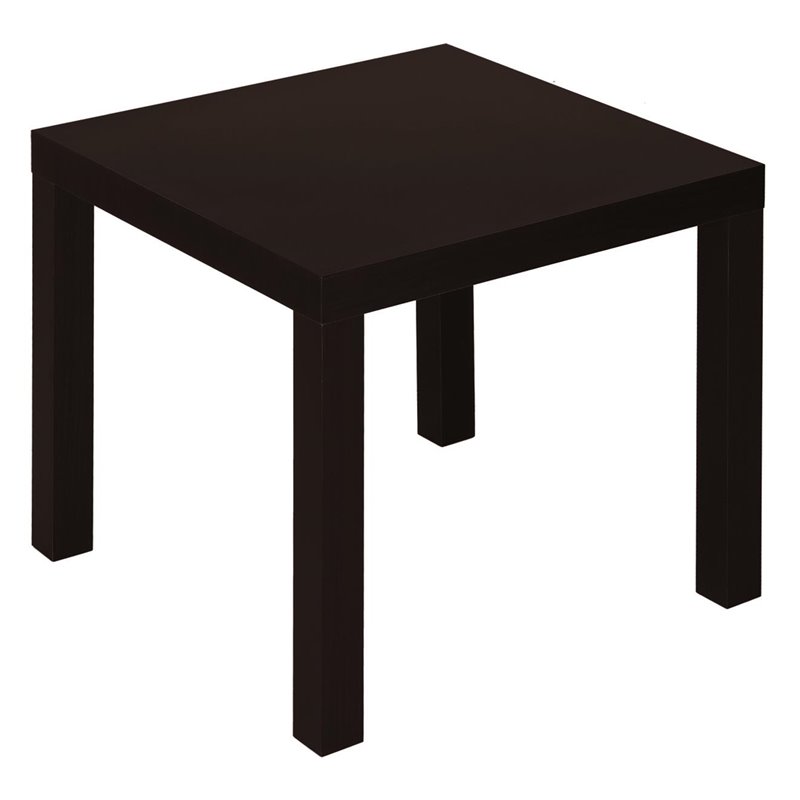 Home Square 2 Piece Hollow-core End Table Set in Espresso