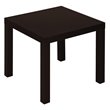 Home Square 2 Piece Hollow-core End Table Set in Espresso