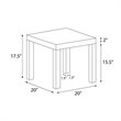 Home Square 2 Piece Hollow-core End Table Set in Espresso