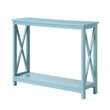 Home Square 2 Piece Wood Console Table Set in Sea Foam Green
