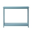 Home Square 2 Piece Wood Console Table Set in Sea Foam Green