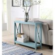 Home Square 2 Piece Wood Console Table Set in Sea Foam Green