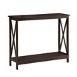 Home Square 2 Piece Wood Console Table Set in Espresso