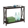 Home Square 2 Piece Wood Console Table Set in Espresso