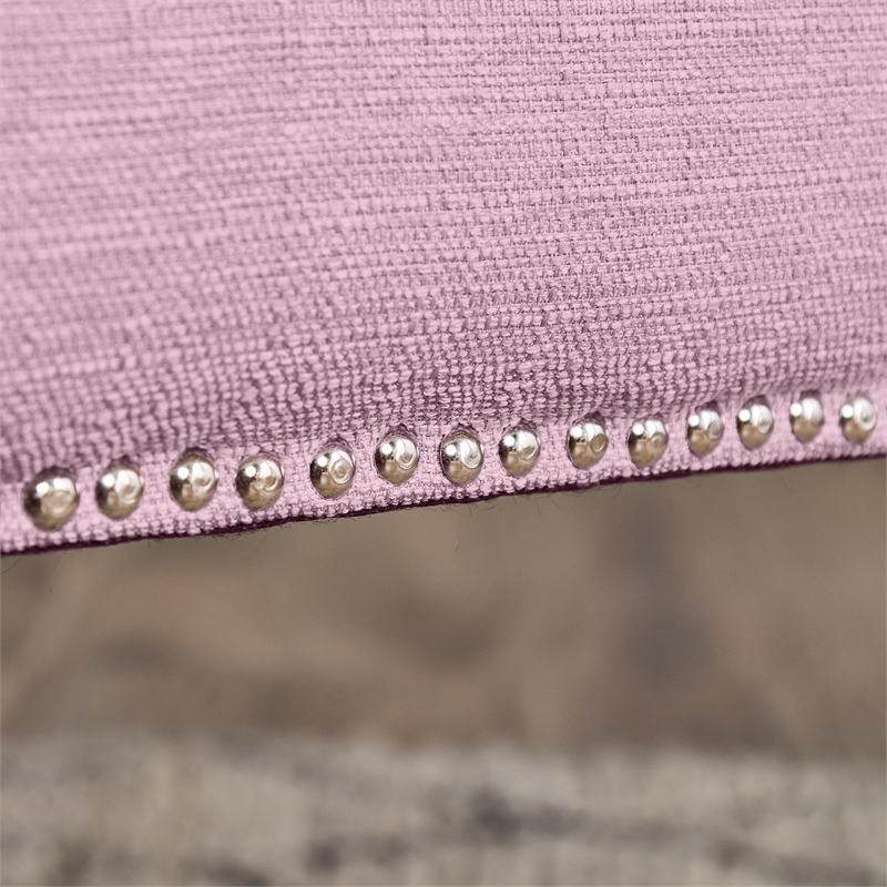 Home Square 2 Piece Leighton Fabric Home Office Chair Set in Lilac Purple