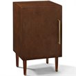 Home Square 2 Piece Record Player Stand Set in Mahogany