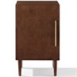 Home Square 2 Piece Record Player Stand Set in Mahogany