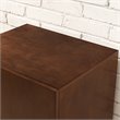 Home Square 2 Piece Record Player Stand Set in Mahogany