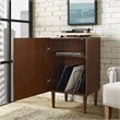 Home Square 2 Piece Record Player Stand Set in Mahogany