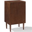 Home Square 2 Piece Record Player Stand Set in Mahogany