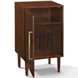 Home Square 2 Piece Record Player Stand Set in Mahogany