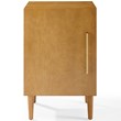 Home Square 2 Piece Wood Record Player Stand Set in Acorn
