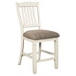 Home Square 2 Piece Wood Counter Height Stool Set in Antique White
