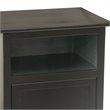 Home Square 2 Piece Solid Wood End Table Set in Black