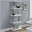 Home Square 2 Piece Hollow-Core Bookcase Set in Glossy White